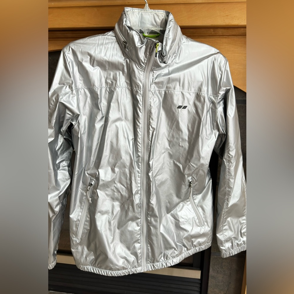 Women’s Koppen Metallic Silver Jacket Large Mint condition